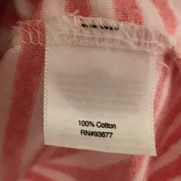 St Johns Bay Women’s Shirt White/Rosie-red Marinière Coastal Stripes Size M - Picture 7 of 9